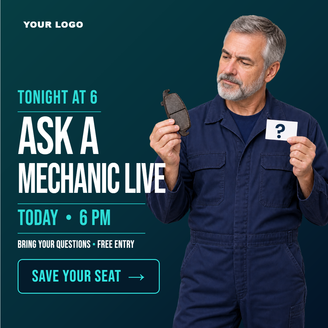 Ask a Mechanic Live — Tonight at 6 preview